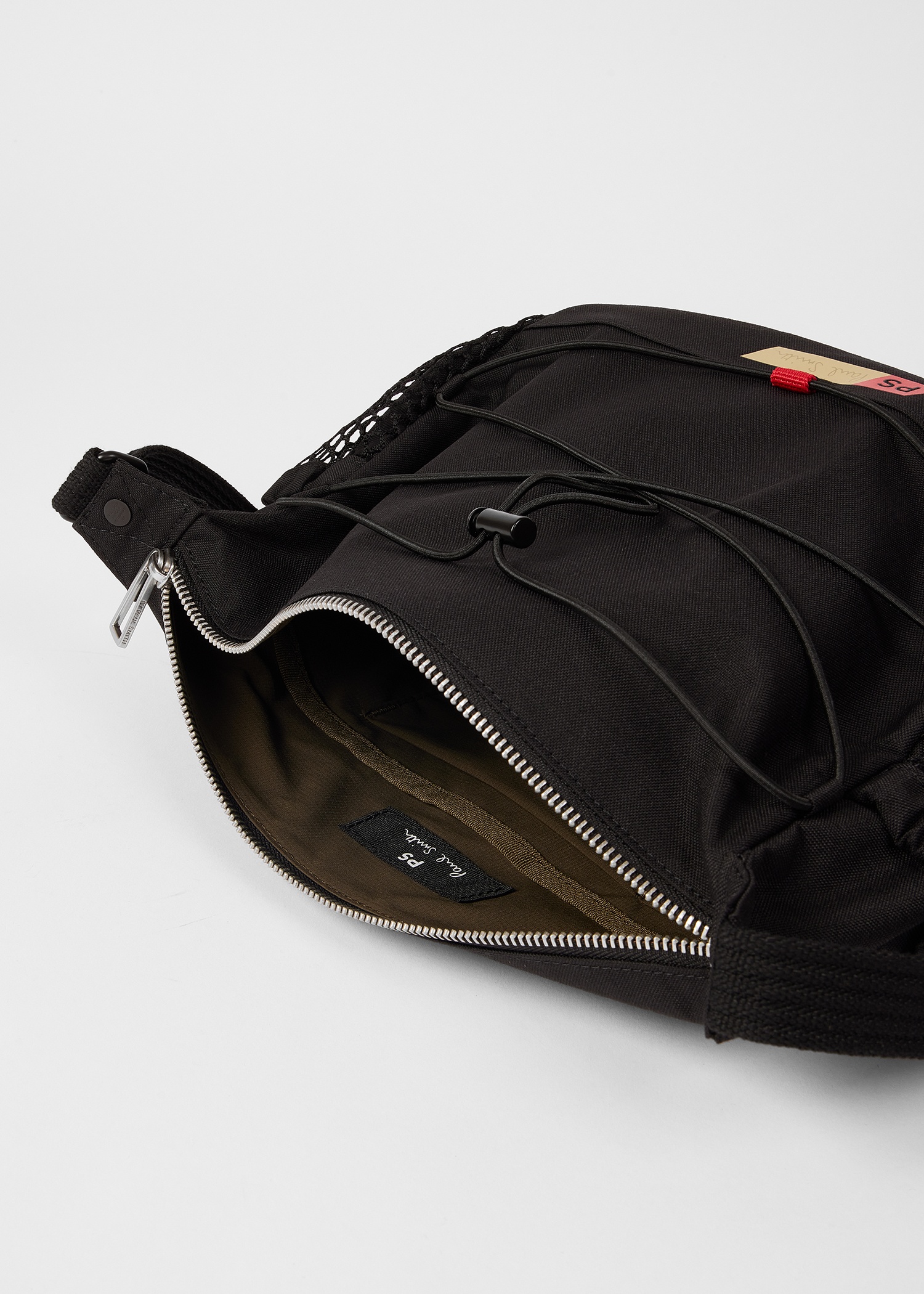 Black Nylon Utilitarian Crossbody Bag - 7
