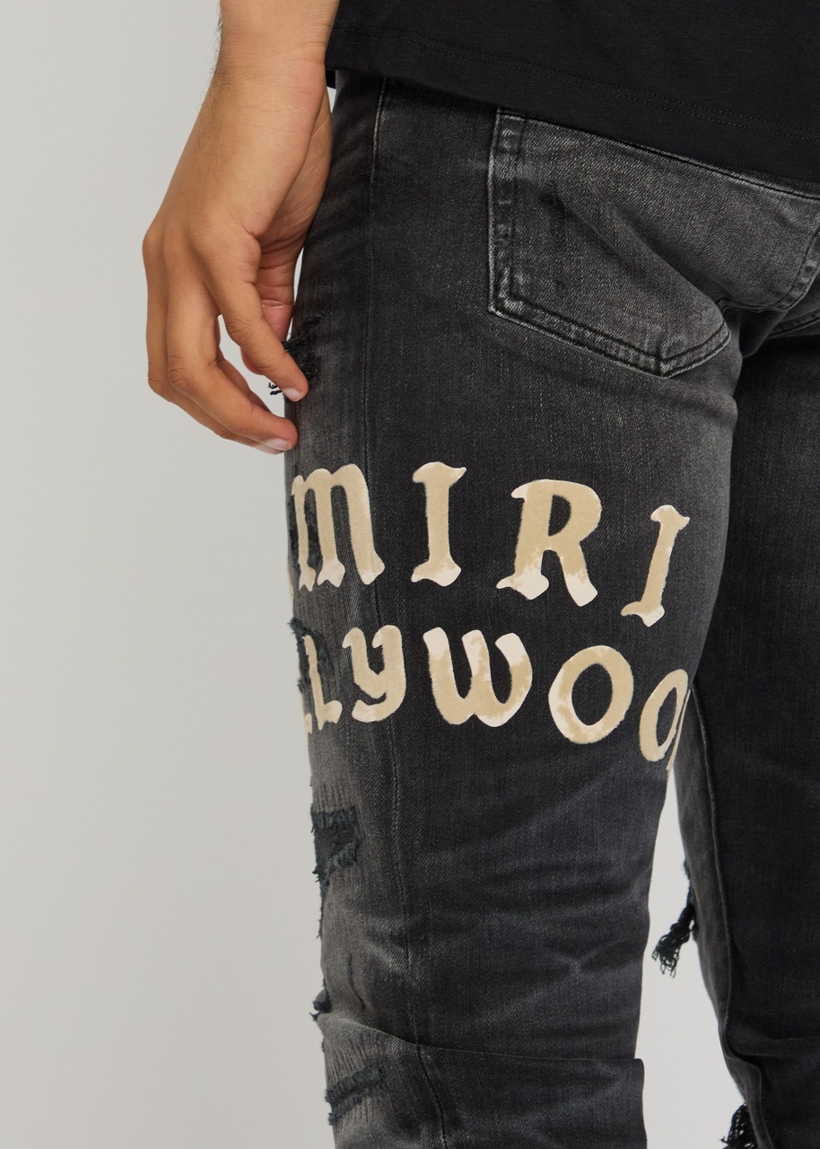 Amiri Hollywood Stretch-denim Slim-leg Jeans - 5