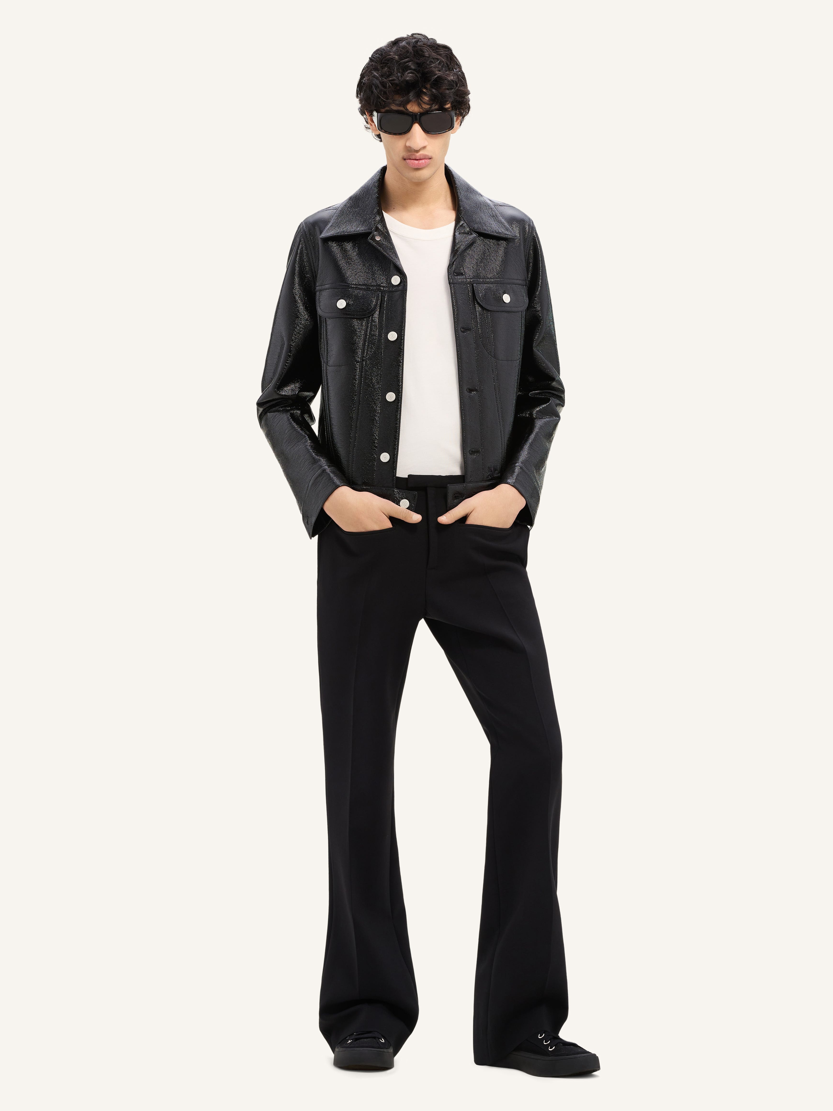 VINYL TRUCKER JACKET - 2