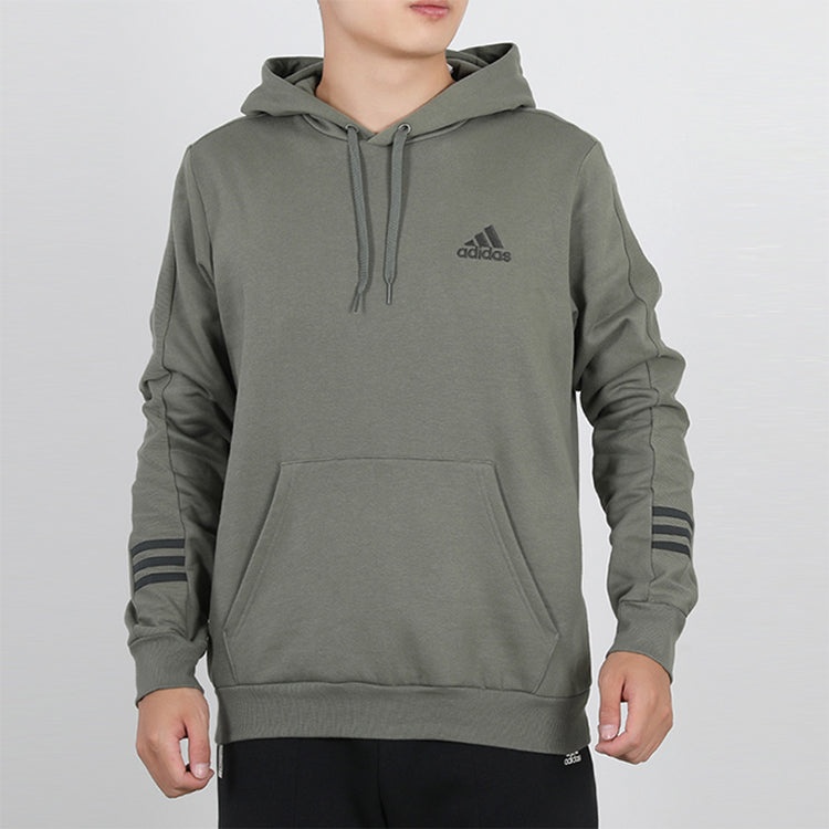 adidas E COMF HD SWT Casual Sports Hooded Sweater Men Army Green GD5446 - 3