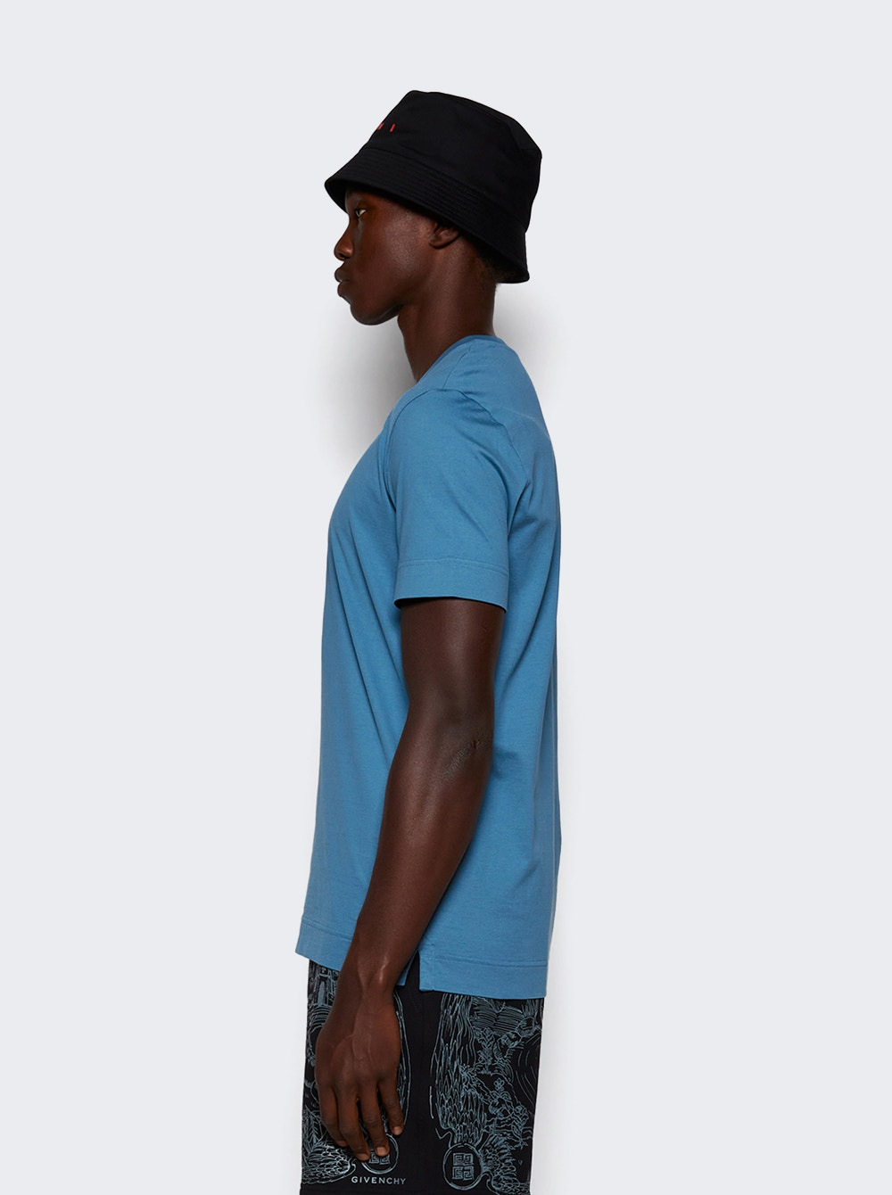 Slim Fit Tee Blue And White - 4