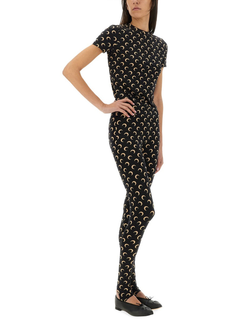 Marine Serre T-SHIRT MOON IN JERSEY SECOND SKIN outlook