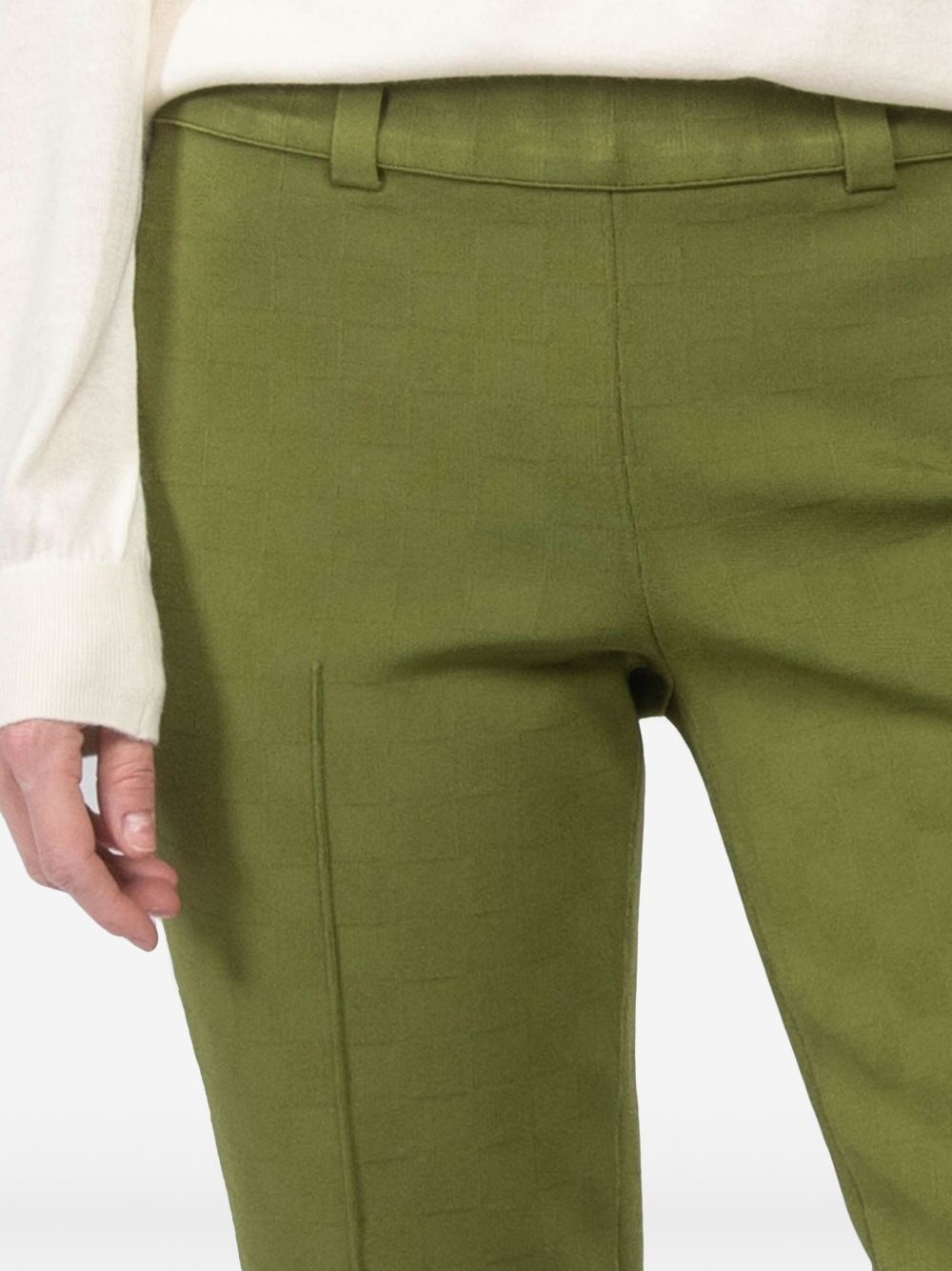 patterned-jacquard trousers - 6