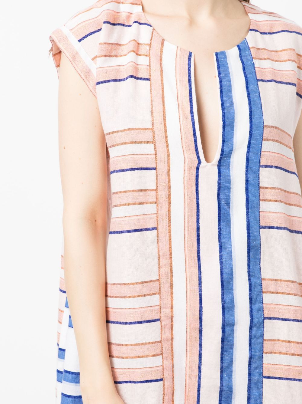 Eskedar stripe-pattern caftan dress - 5