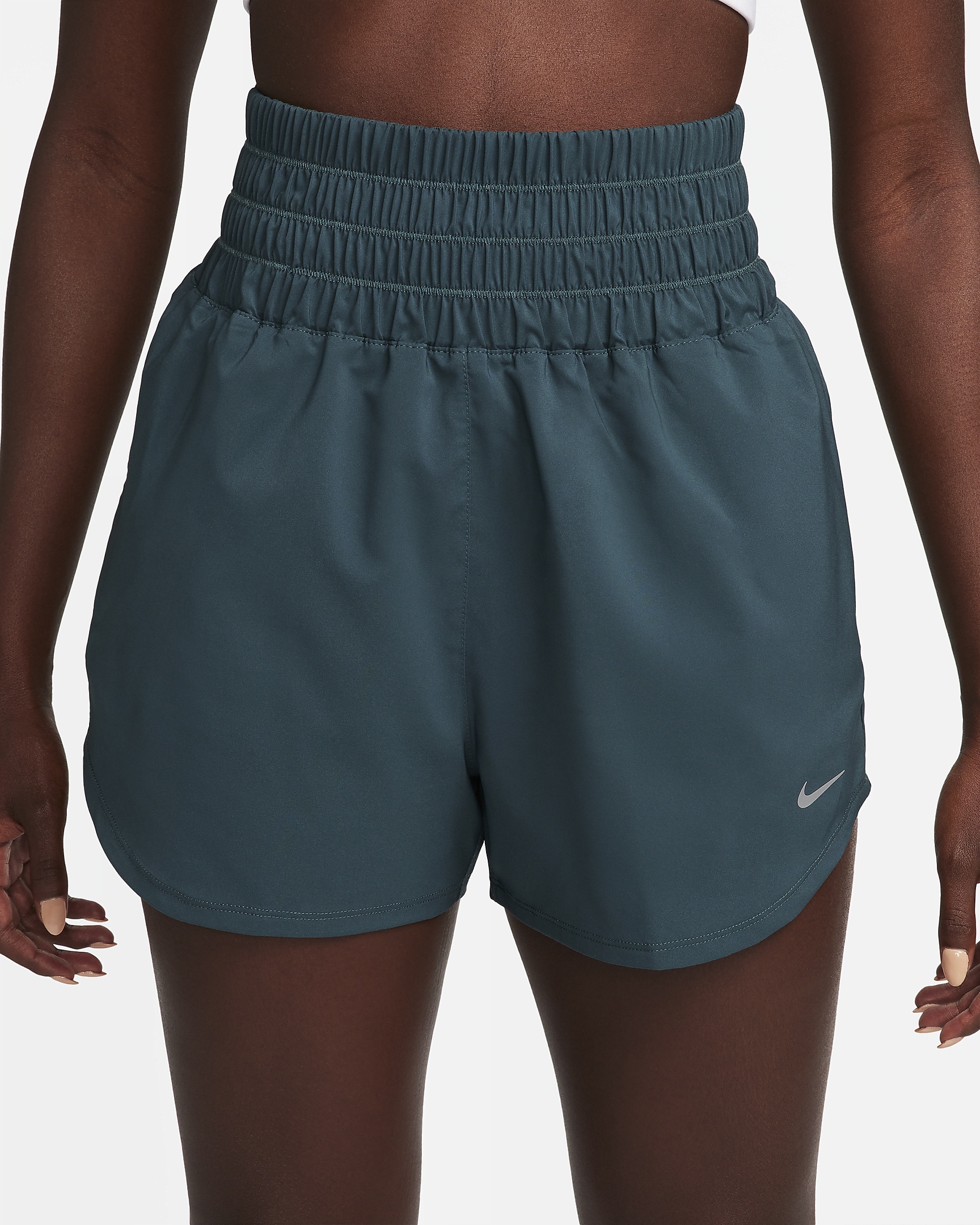 Nike Women's One Dri-FIT Ultra High-Waisted 3" Brief-Lined Shorts - 2