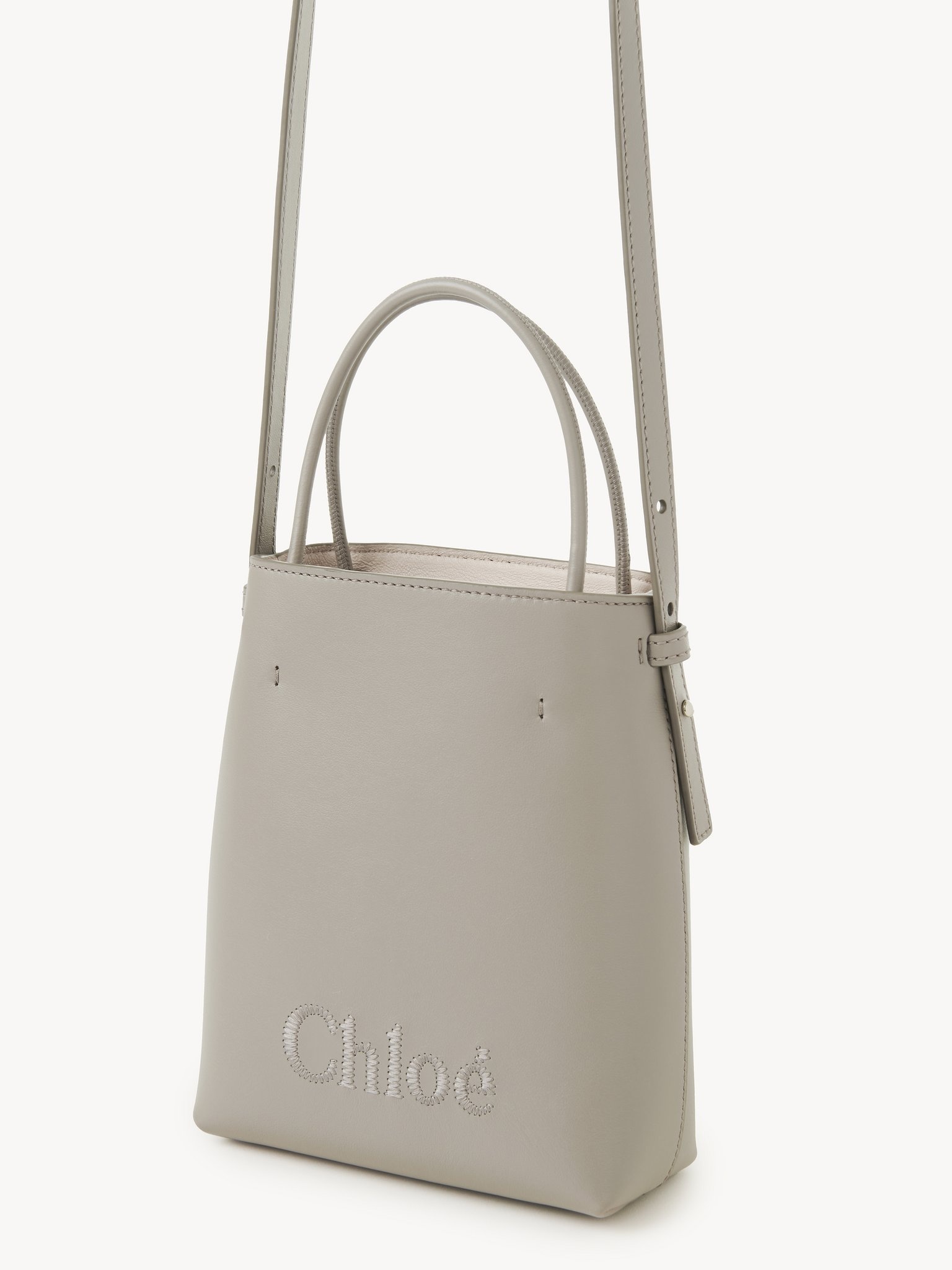 MICRO CHLOÉ SENSE TOTE BAG IN LEATHER - 2