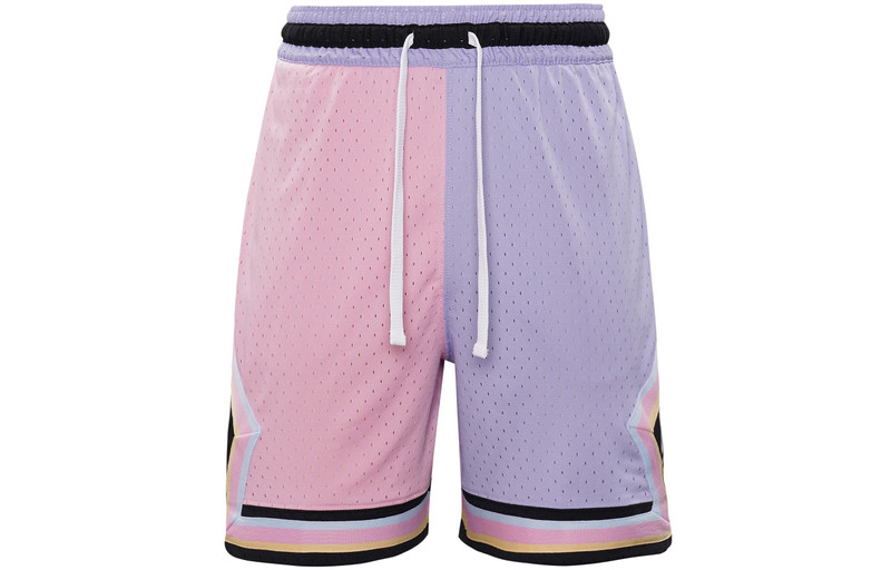Jordan Air Jordan Dongdan Basketball shorts 'Pink Purple Black' FD6551-538 outlook