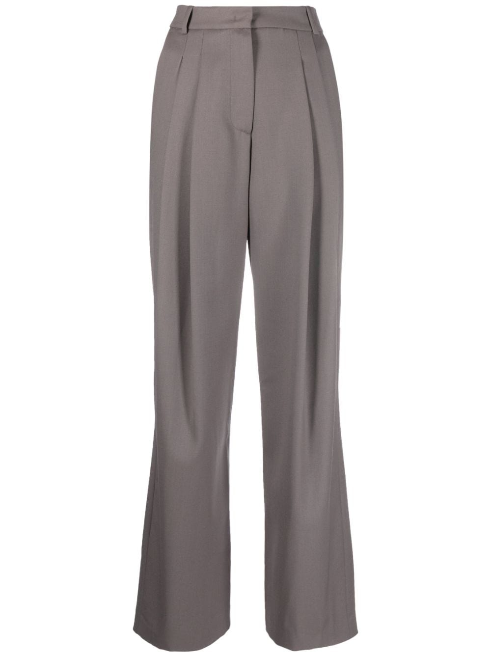 pleated high-waist trousers - 1