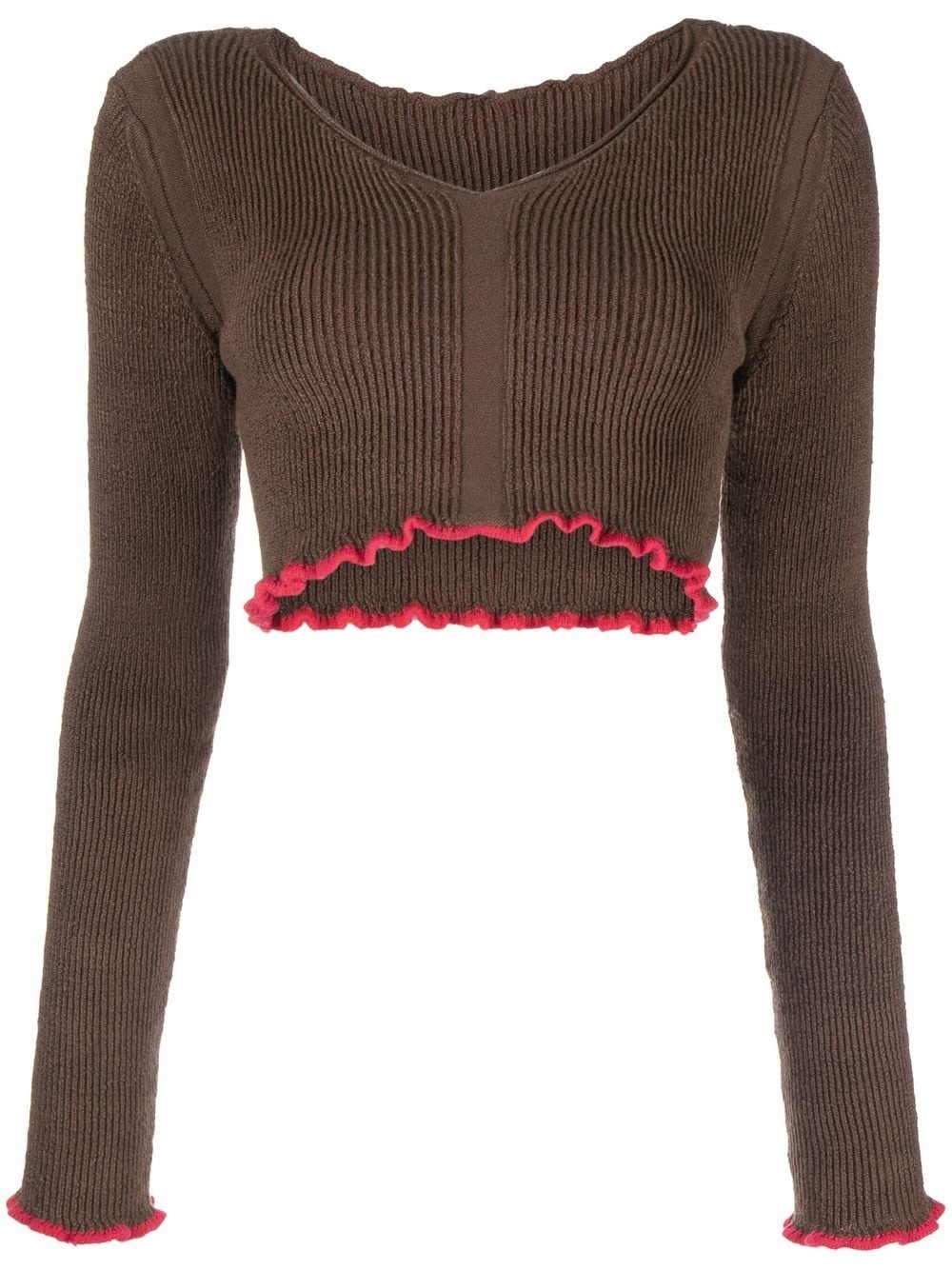 La maille Santon cropped jumper - 1