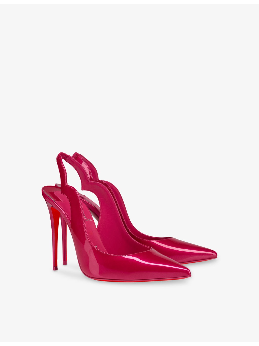 Hot Chick Sling 100 Patent-Leather Courts - 3