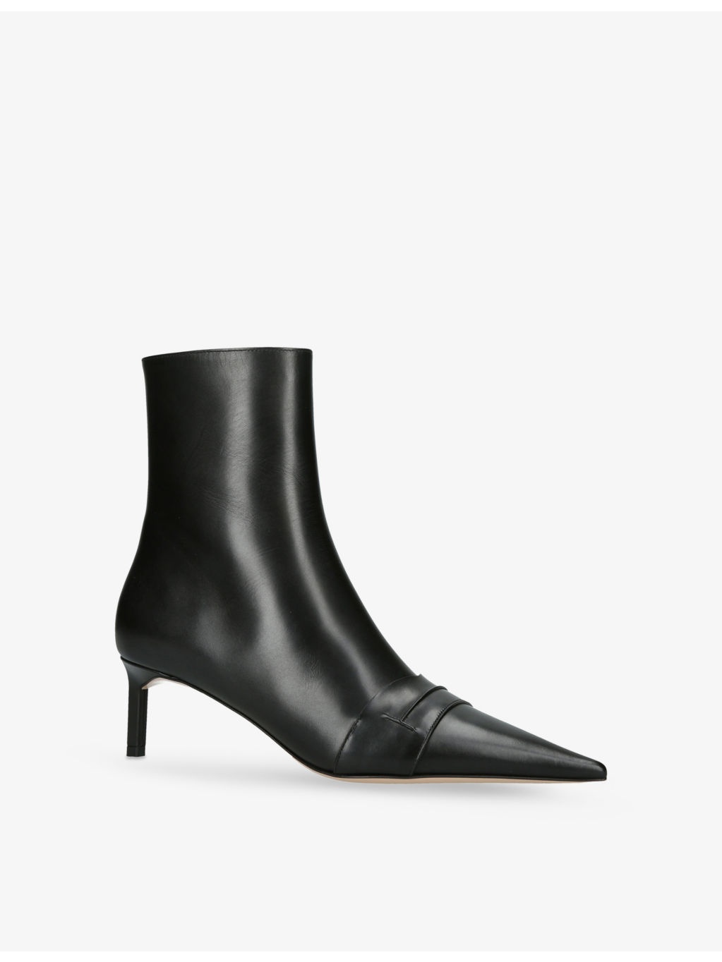 Eva 55 Leather Heeled Ankle Boots - 3