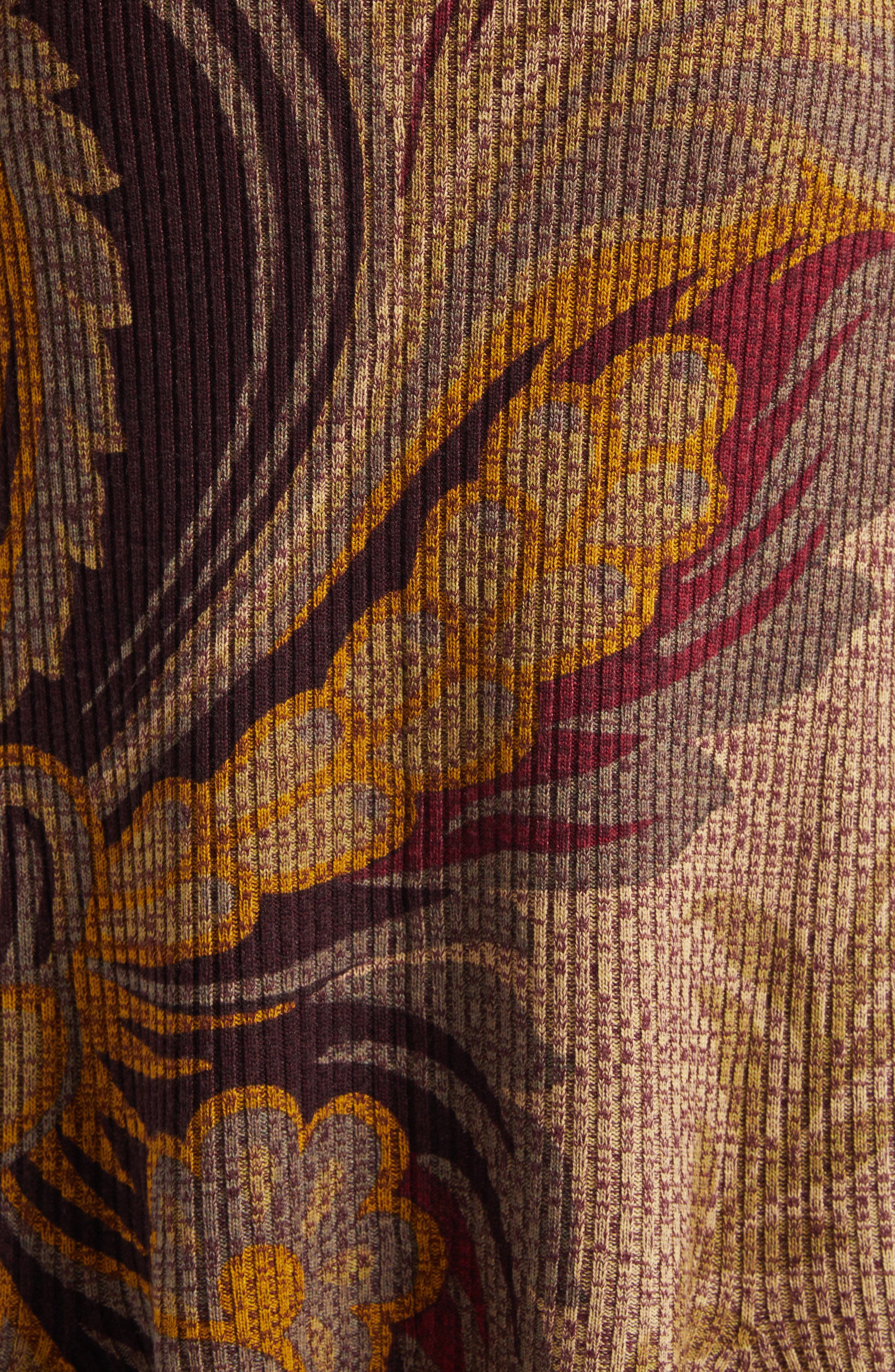 Etro Paisley Rib Wool Trumpet Skirt in Beige Multi at Nordstrom - 6