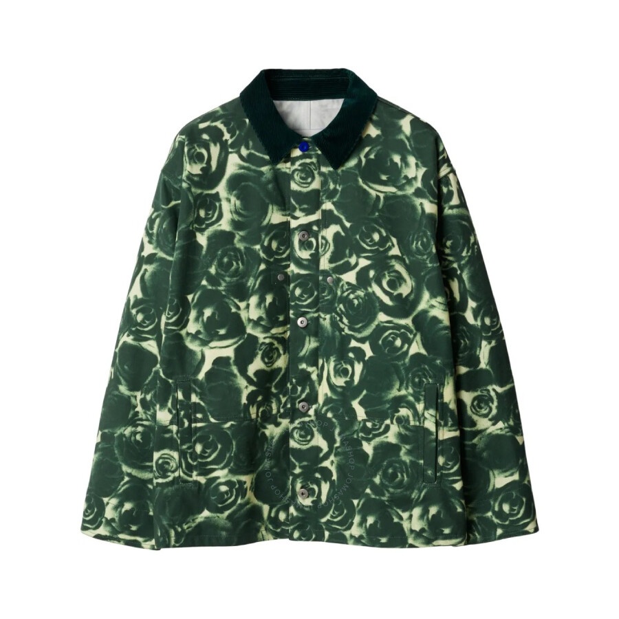 Burberry Rose Print Cotton Shirt Jacket - 1