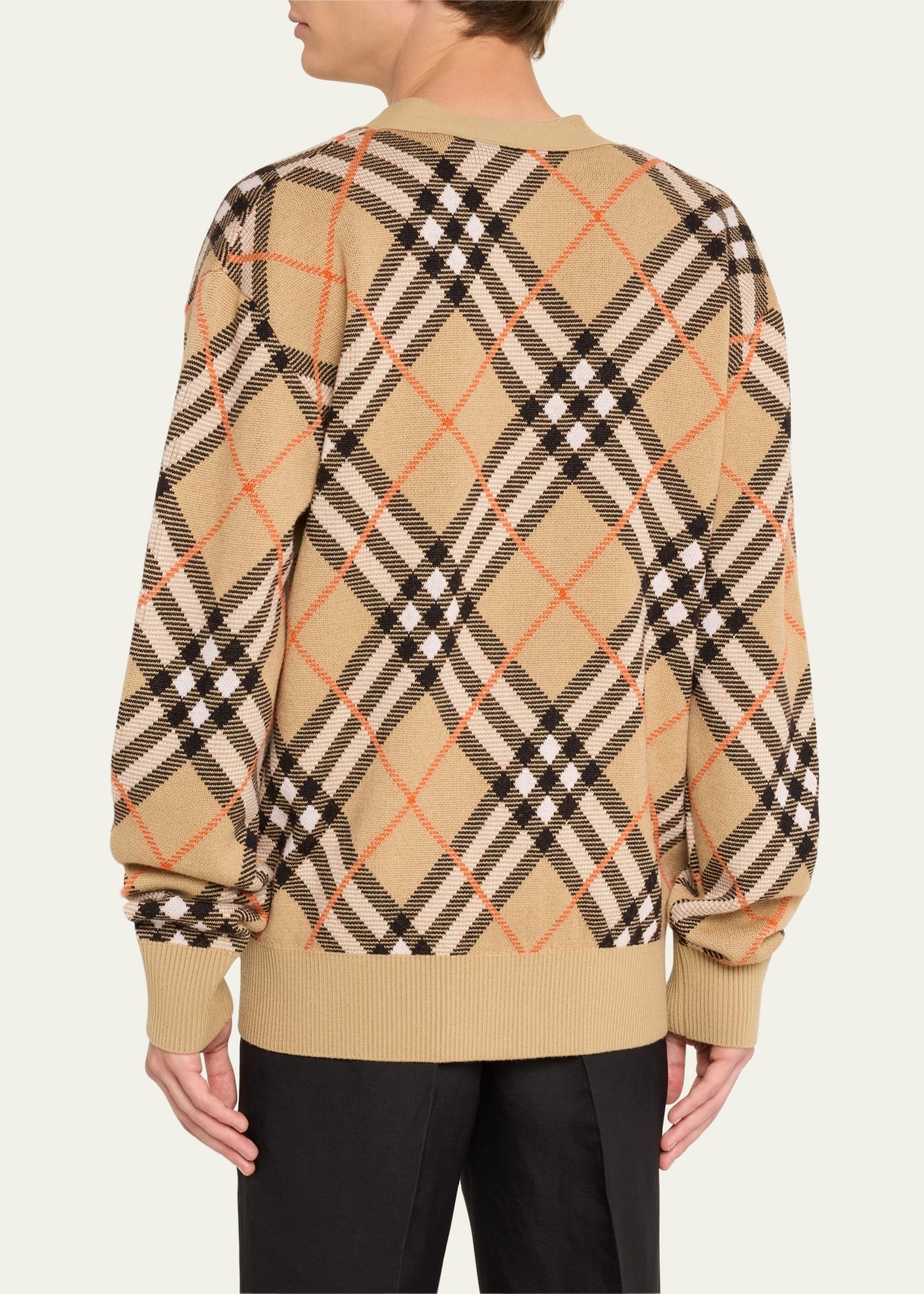 Men's Vintage Check Cardigan - 3