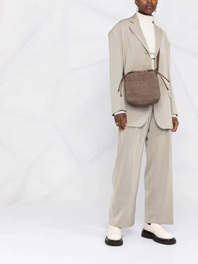 Brunello Cucinelli woven crossbody bag outlook