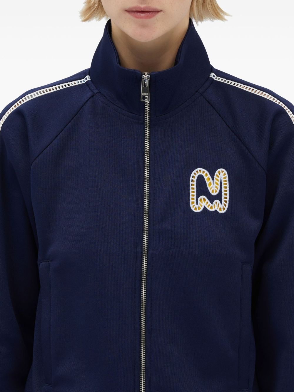 stripe-detail sweatshirt - 5
