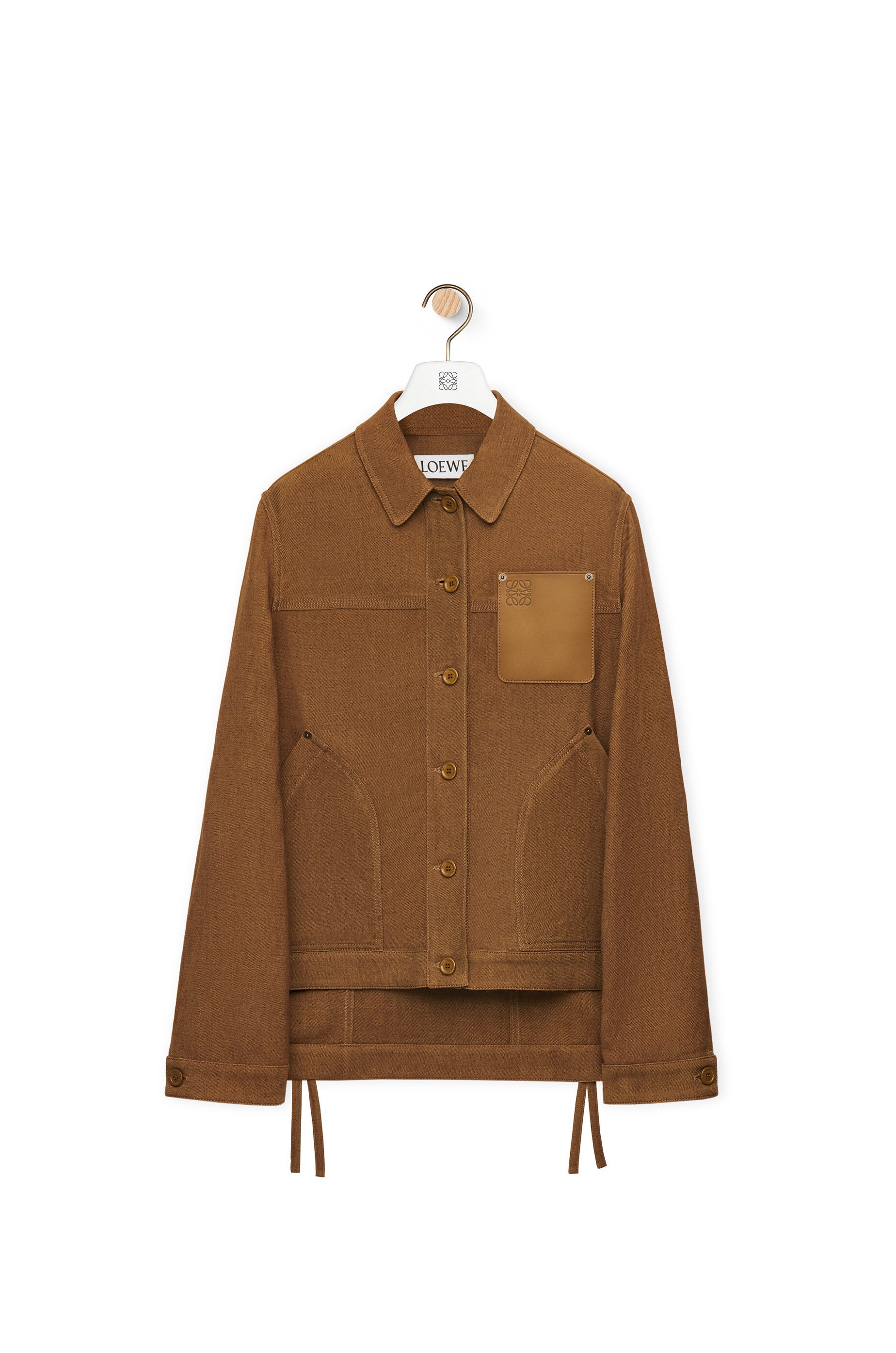 Workwear jacket in linen blend - 1