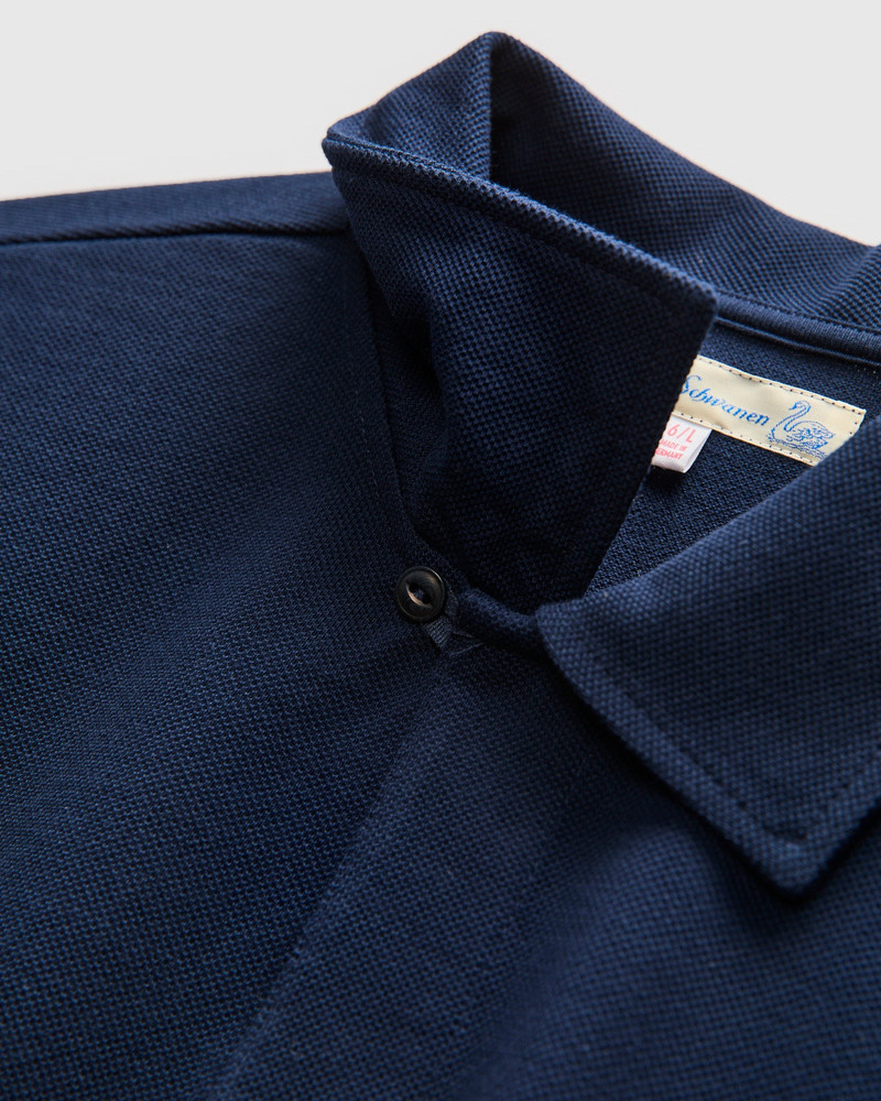 2PKPL "Good Originals" Loopwheel Polo Shirt in Ink Blue 6