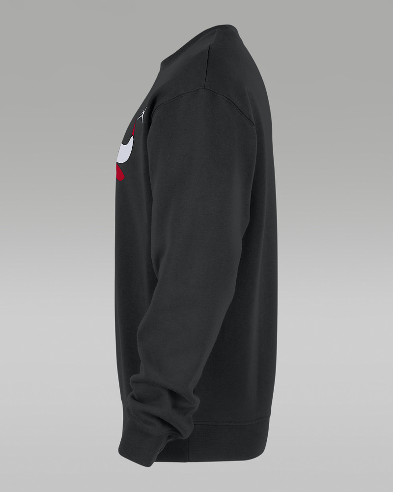 Chicago Bulls Statement Essentials Men's Jordan NBA Fleece Crew-Neck Sweatshirt 3