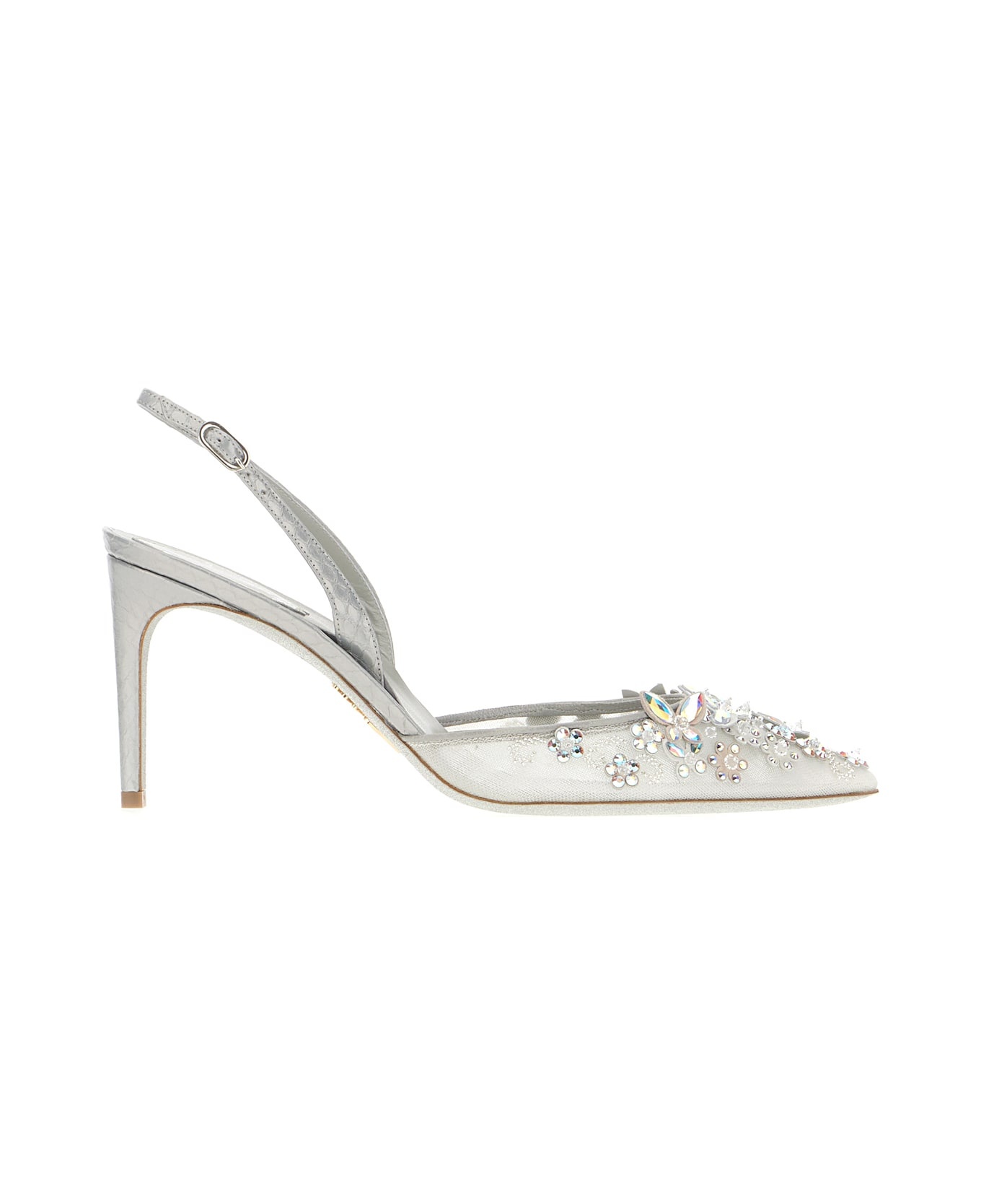 Silver Laces Cinderella Pumps - 1