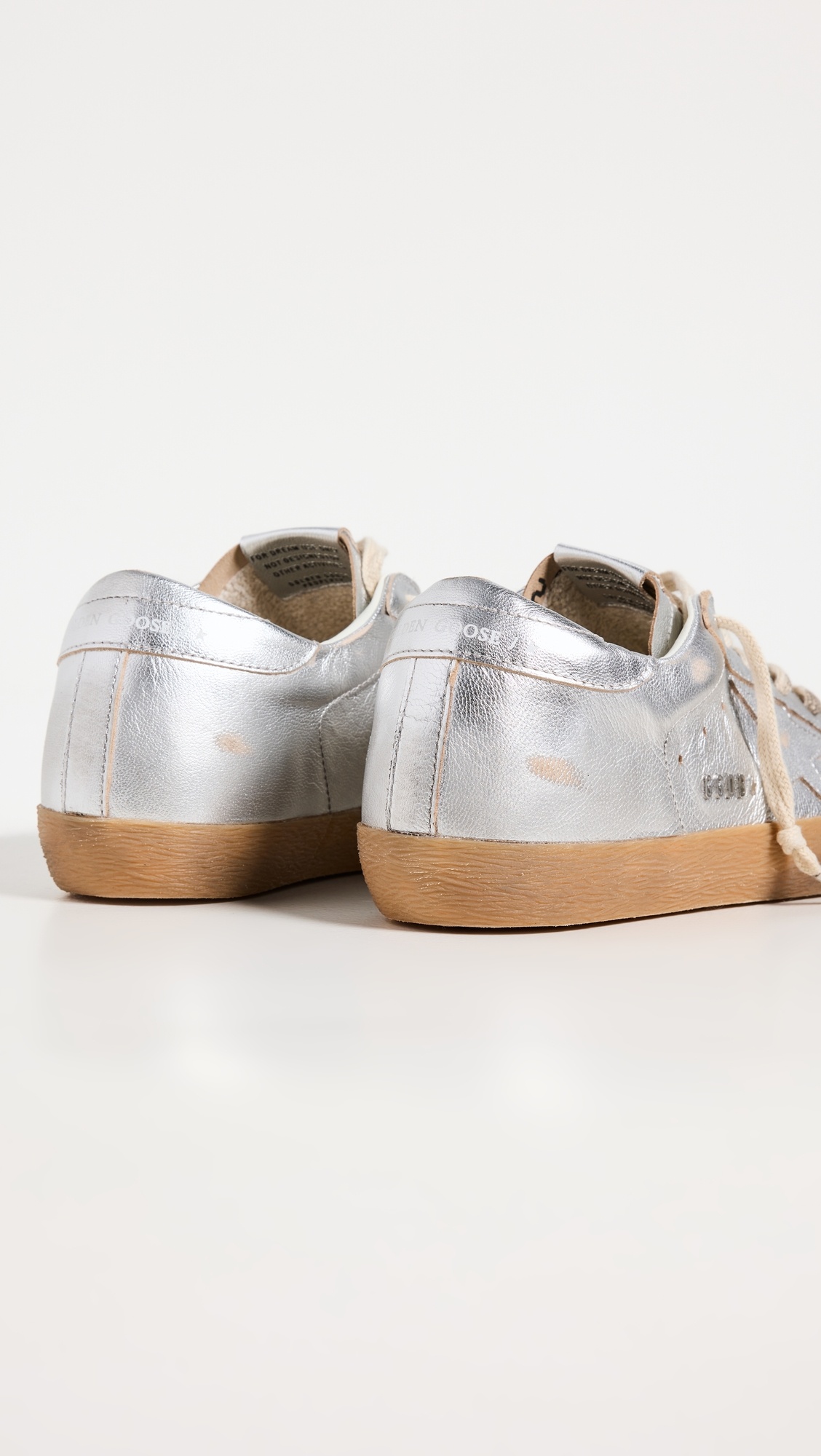 Super-Star Laminated Upper Star Sneakers and Heel with Metal Lettering - 3