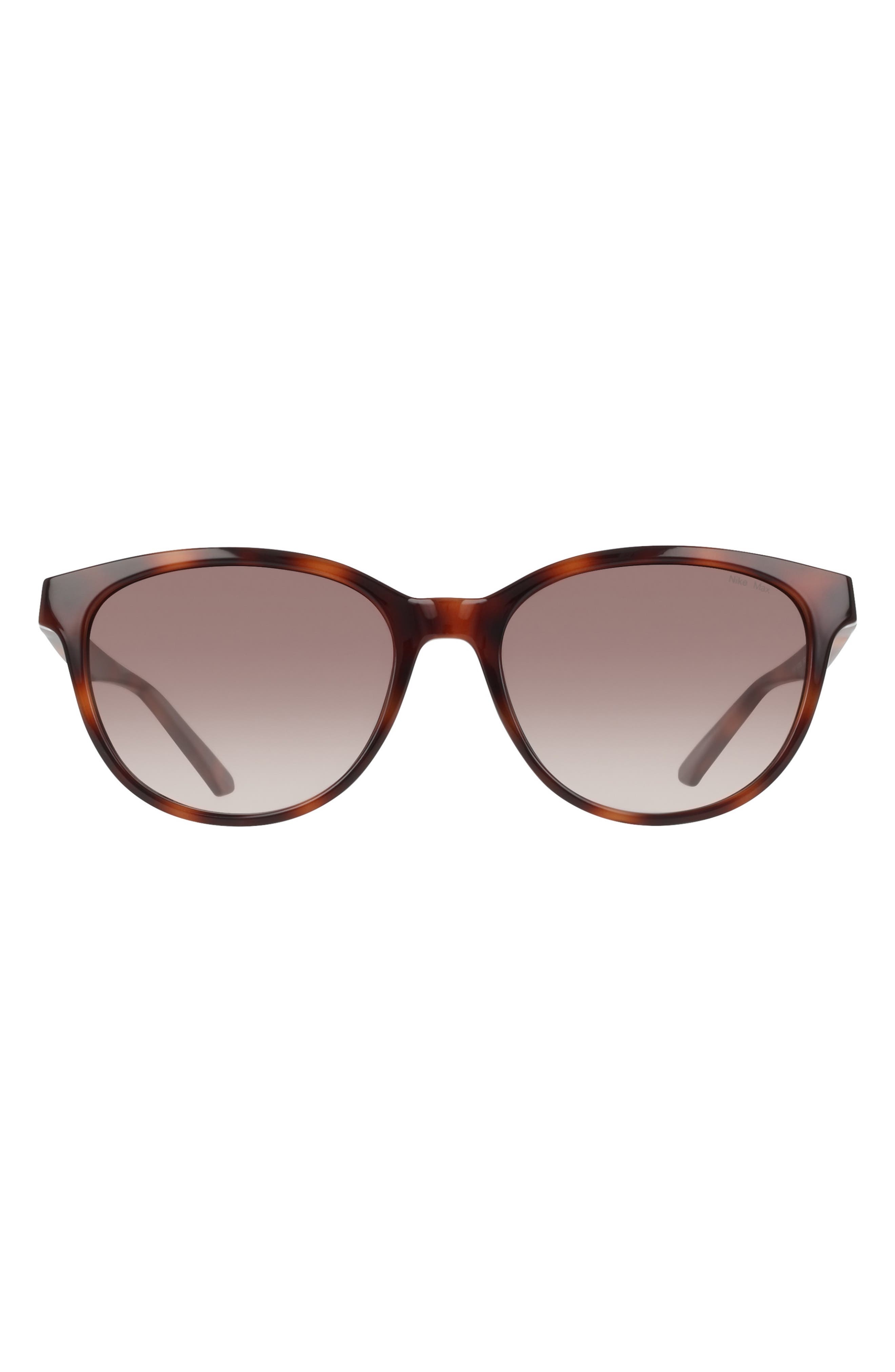 Nike Vital Trend 55mm Gradient Round Sunglasses in Tortoise /Brown Gradient at Nordstrom - 1