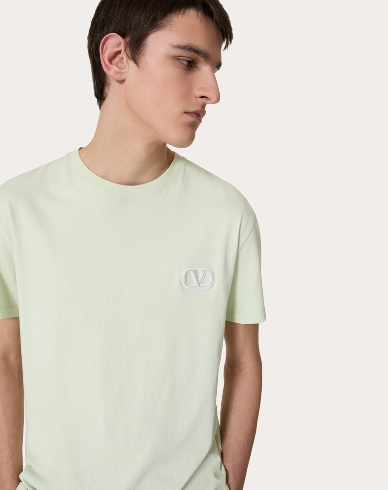 COTTON T-SHIRT WITH VLOGO SIGNATURE PATCH 5