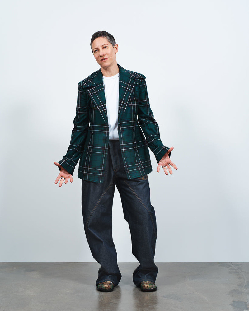 FITTED WAIST TAILORED JACKET IN FOREST GREEN 6