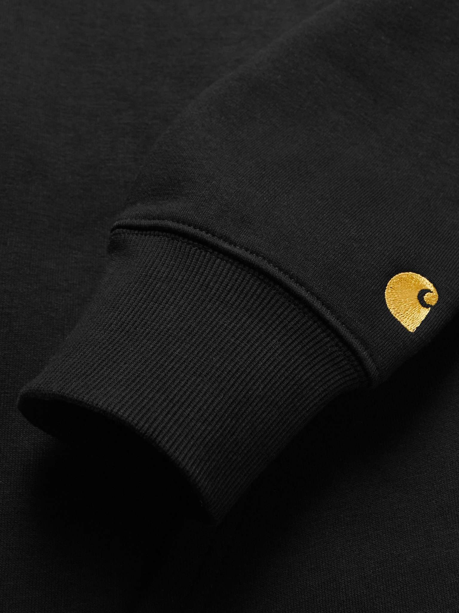 Chase Logo-Embroidered Cotton-Blend Jersey Half-Zip Sweatshirt - 3