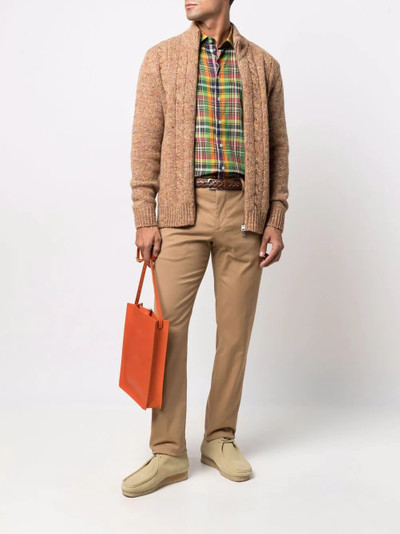 Etro tartan-check long-sleeve shirt outlook