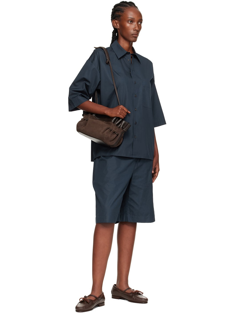 HEREU Brown Lorea Curly Shearling Loafers outlook