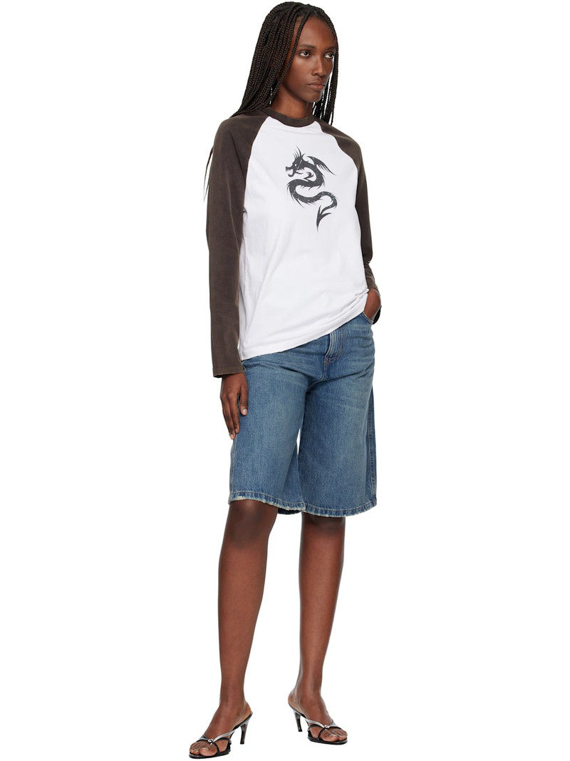 COPERNI White & Black Dragon Long Sleeve T-shirt outlook