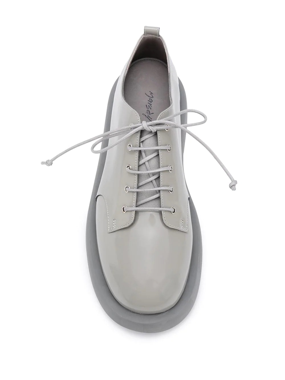 patent leather lace-up shoes - 4