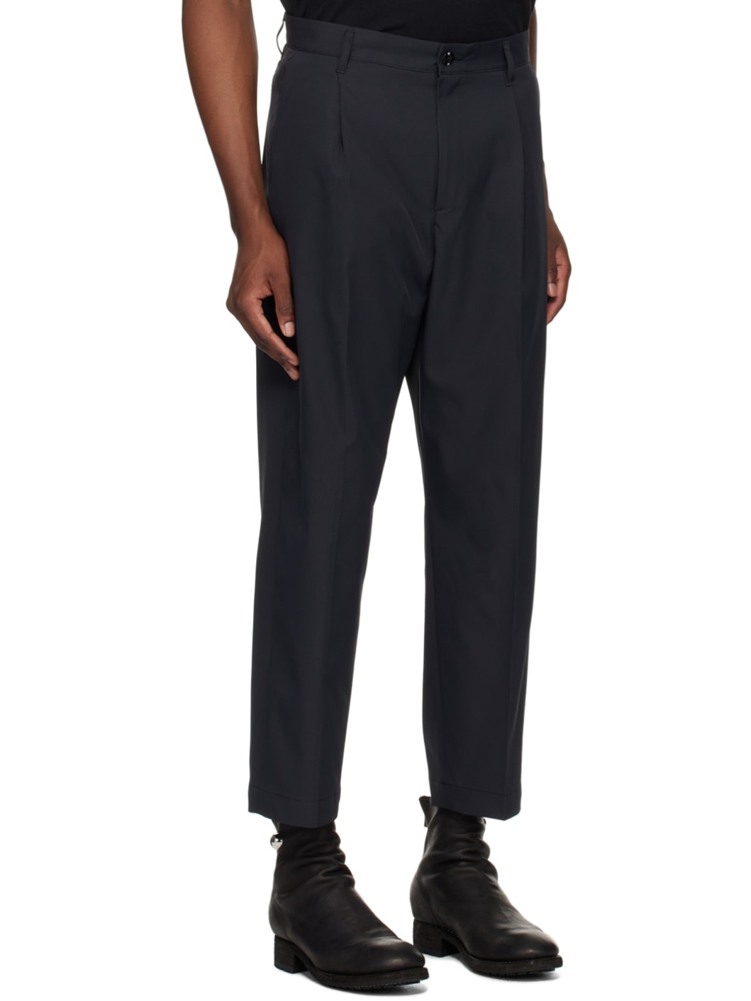 Black Tuck Trousers - 2