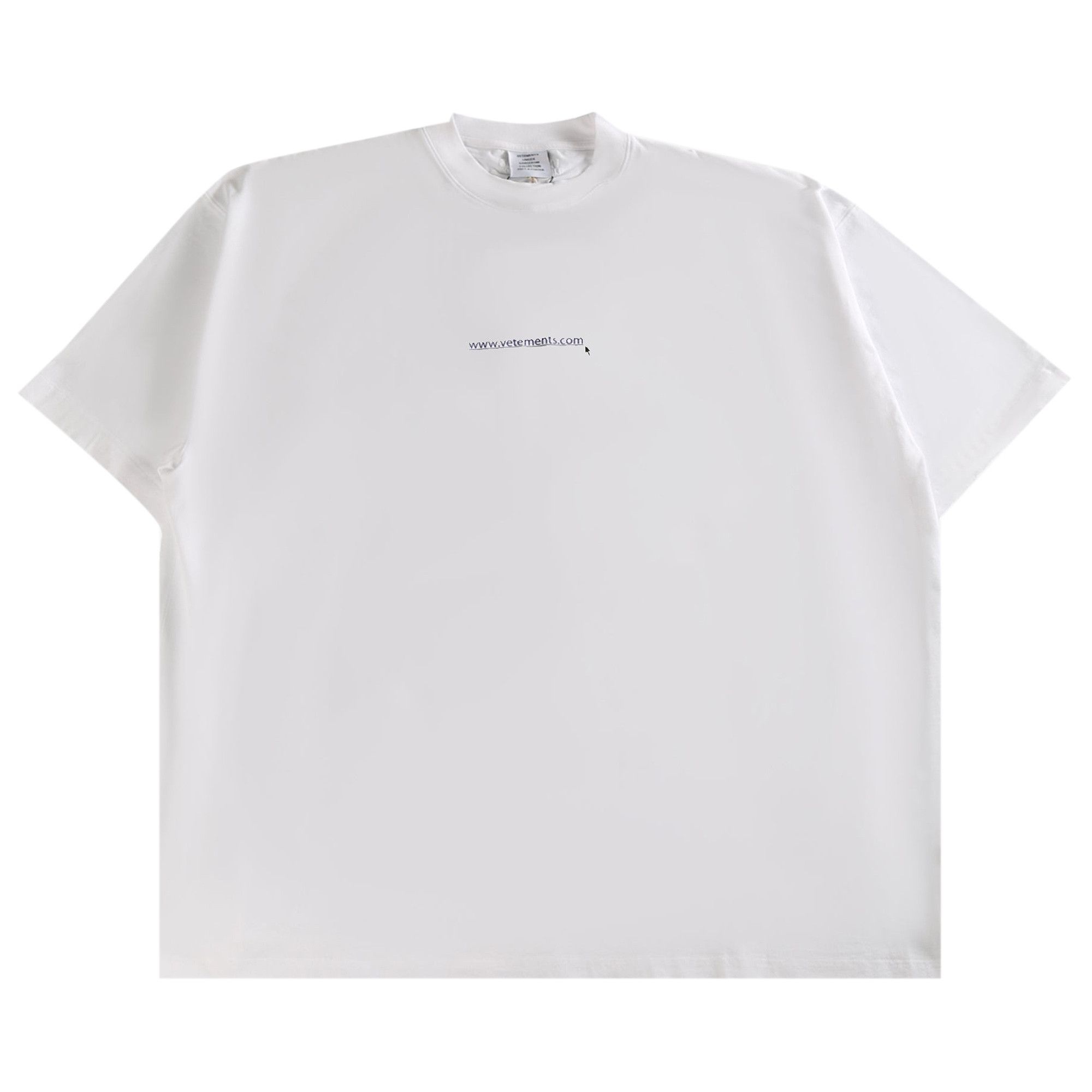 Vetements Website Oversized T-Shirt 'White' - 1