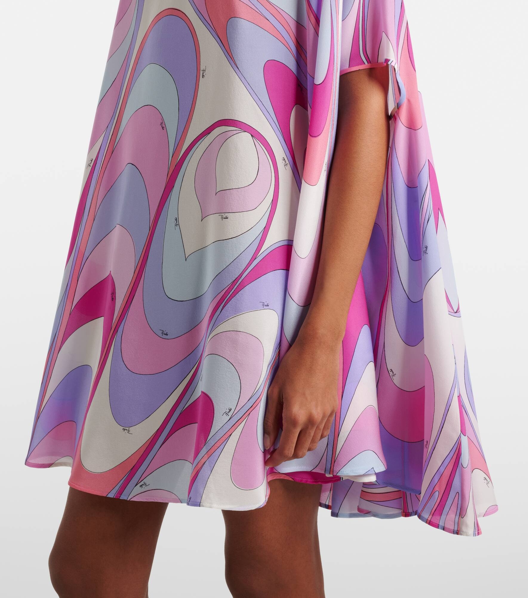 Printed silk crêpe de chine kaftan - 5