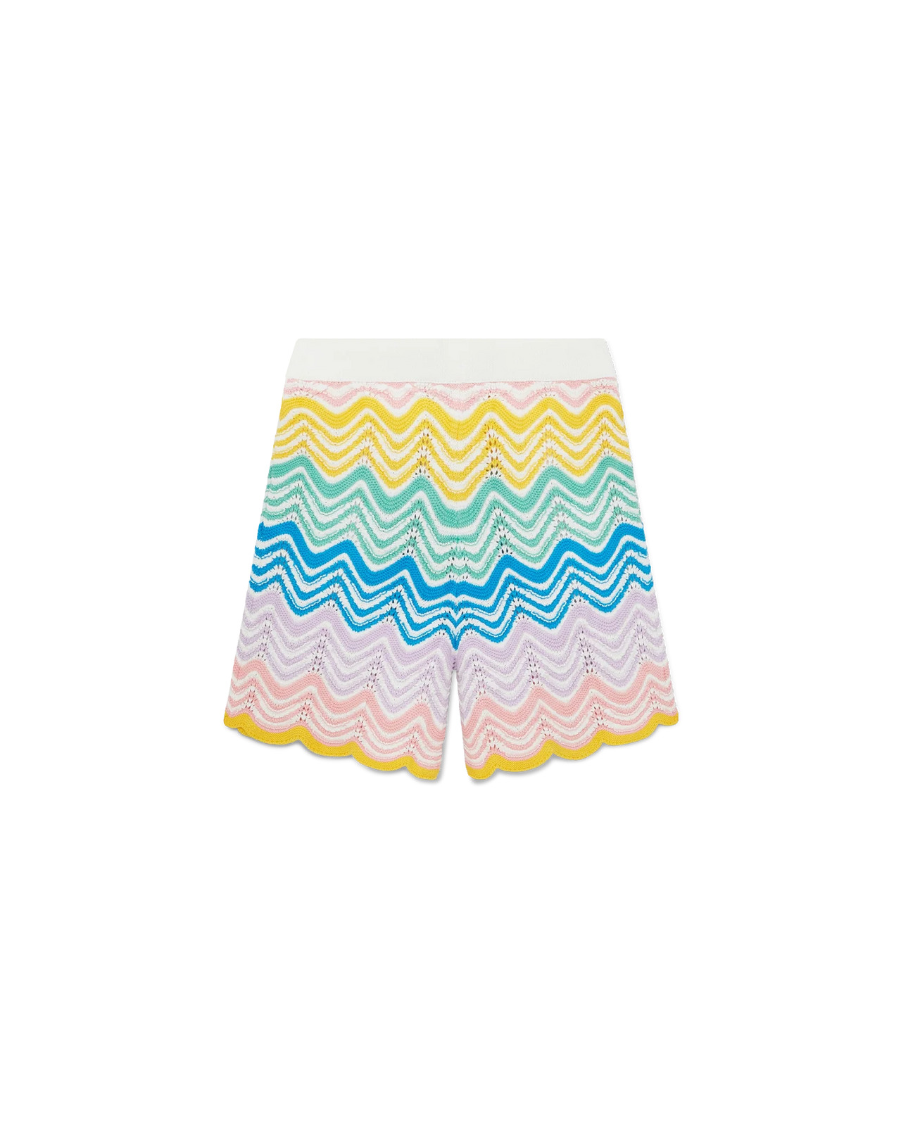 Gradient Wave Knit Shorts - 2