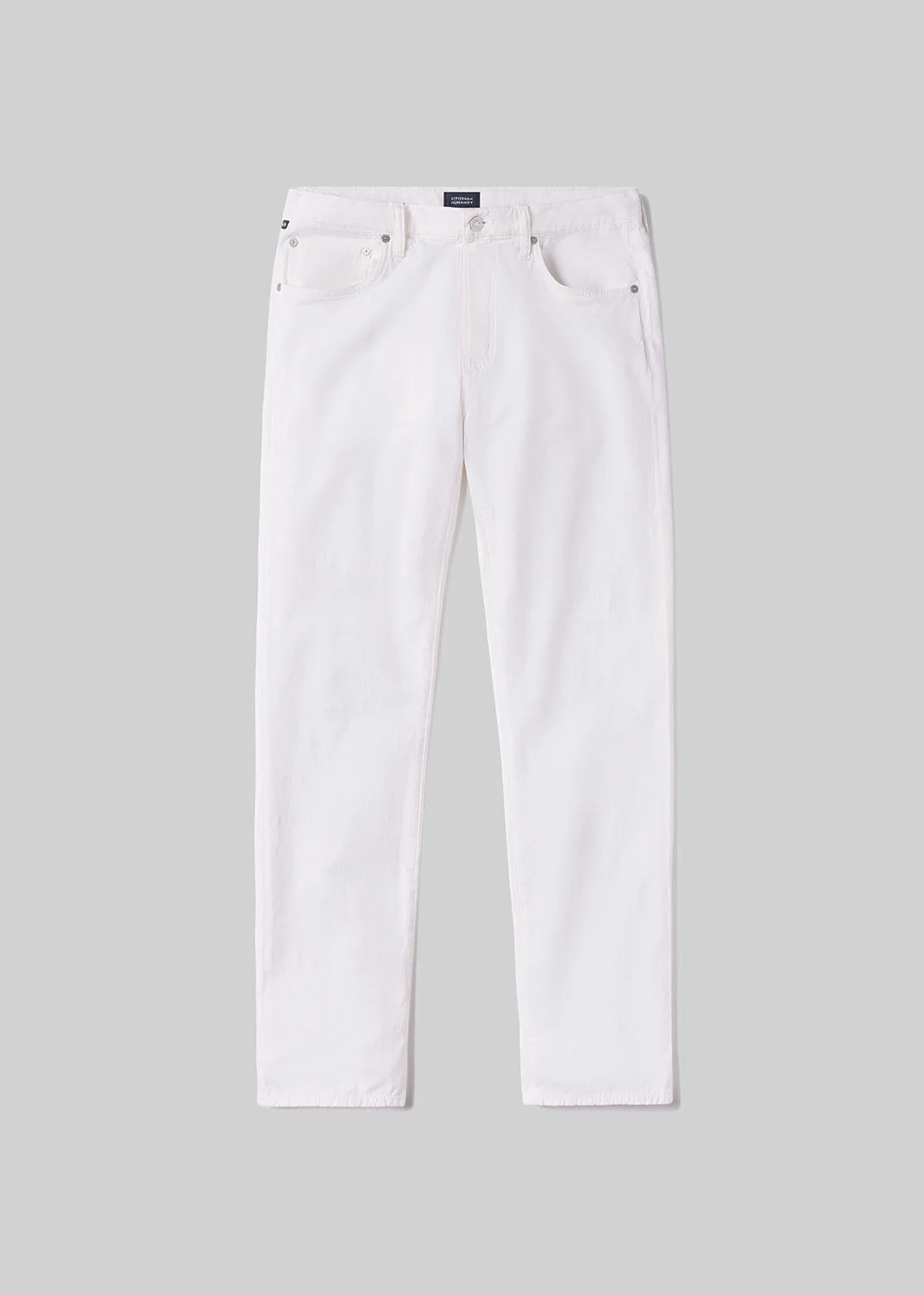 Gage Slim Straight Stretch Linen
In White - 1