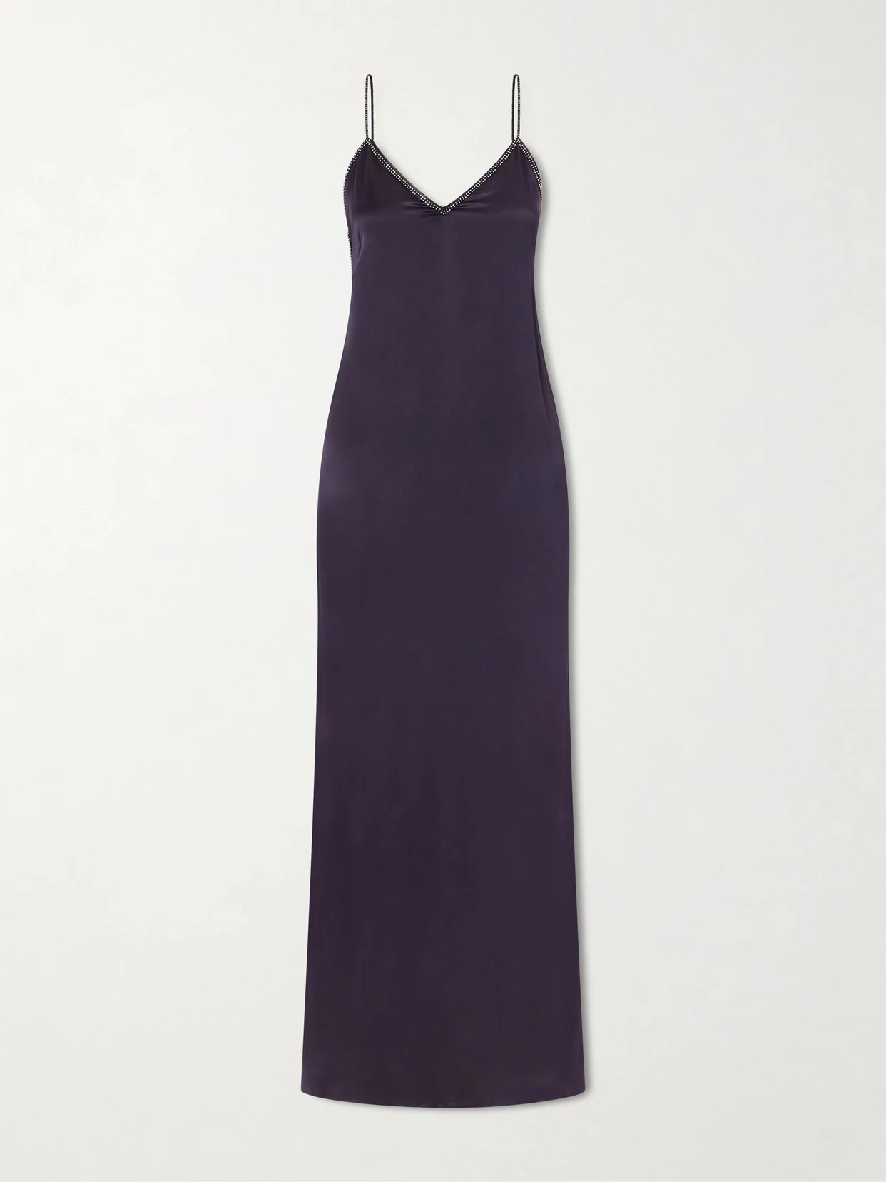 Leza Studded Silk-satin Midi Dress - 1