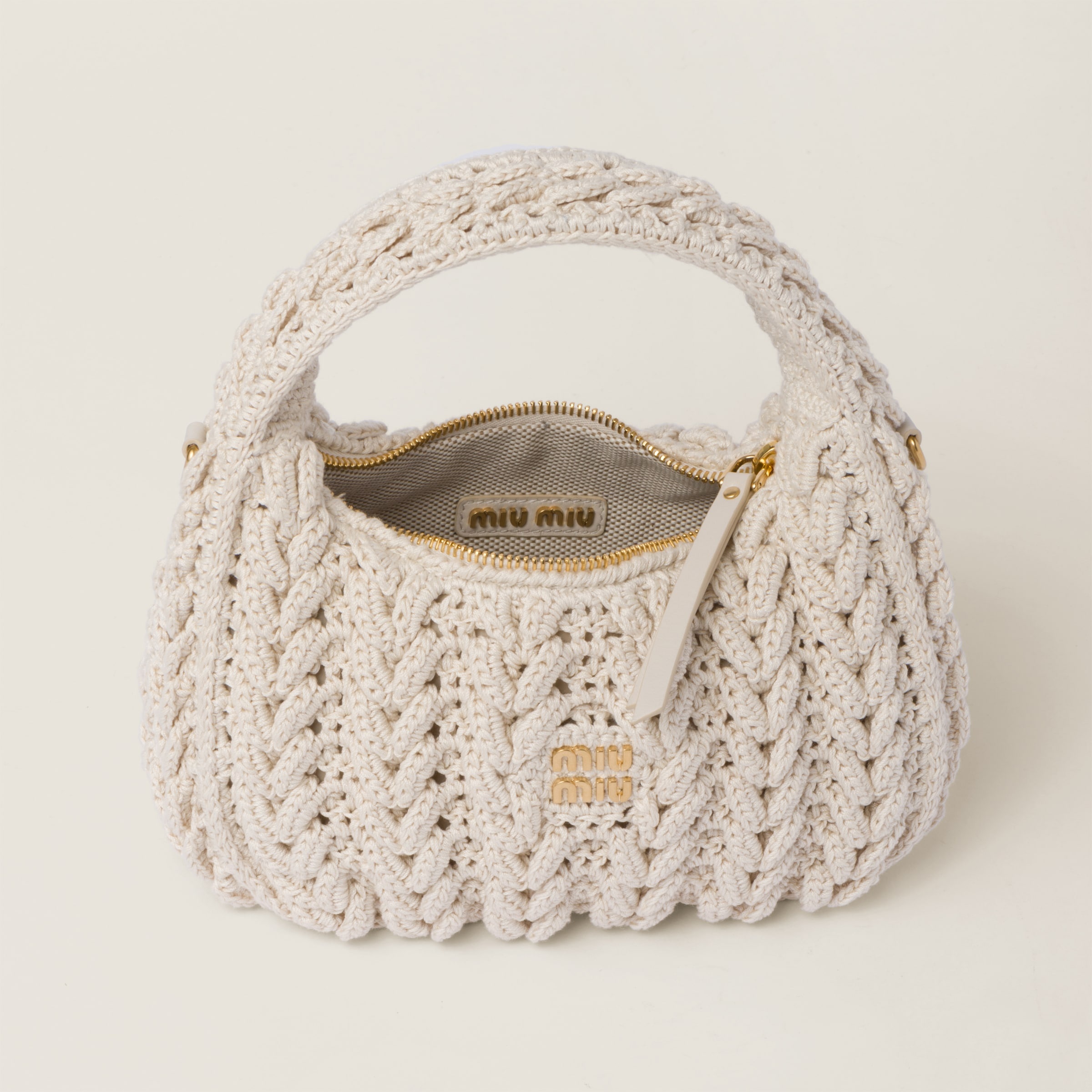 Wander woven cotton hobo bag - 6