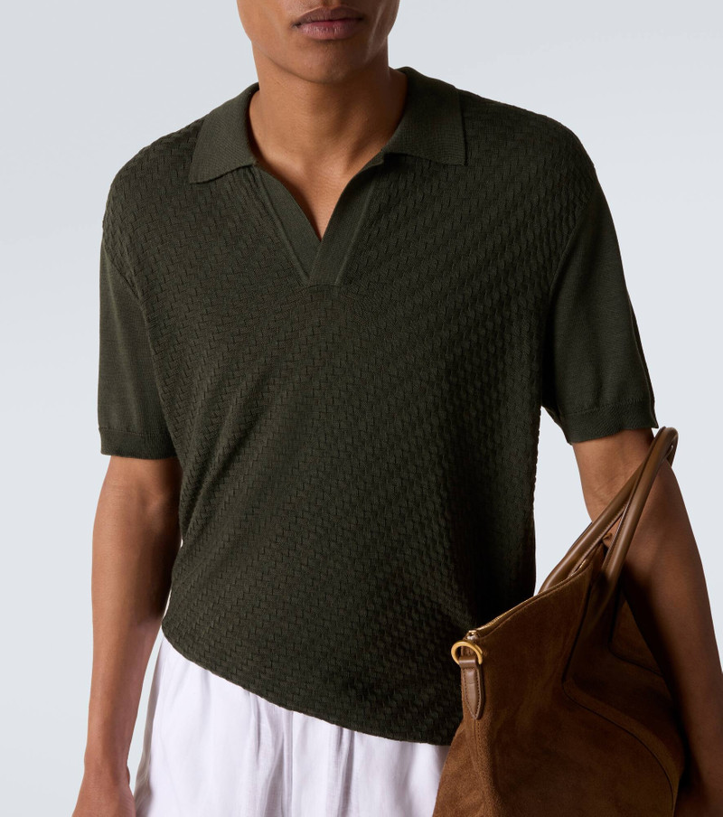 Horton silk and cotton polo shirt 5
