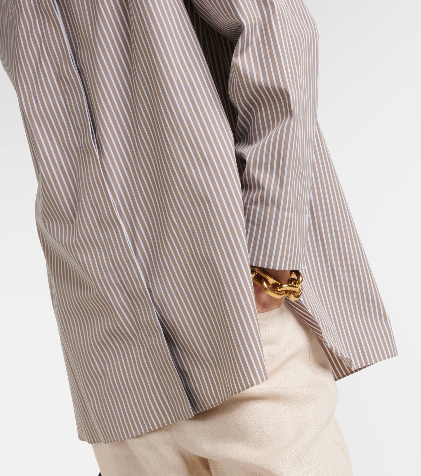 Rondine striped cotton poplin shirt - 5