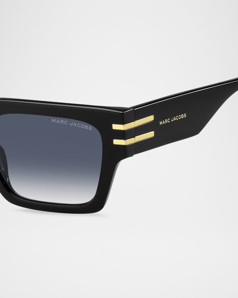 Marc Jacobs Acetate Rectangle Sunglasses outlook
