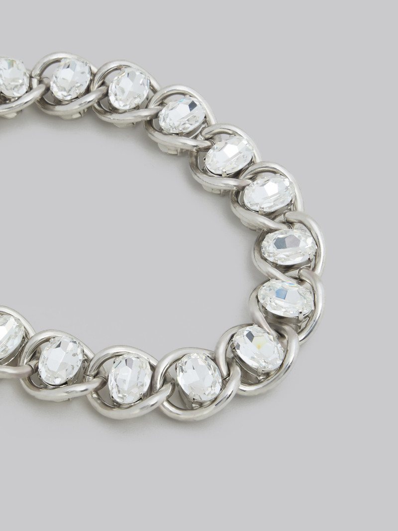 CHUNKY CHAIN NECKLACE WITH RHINESTONES 3