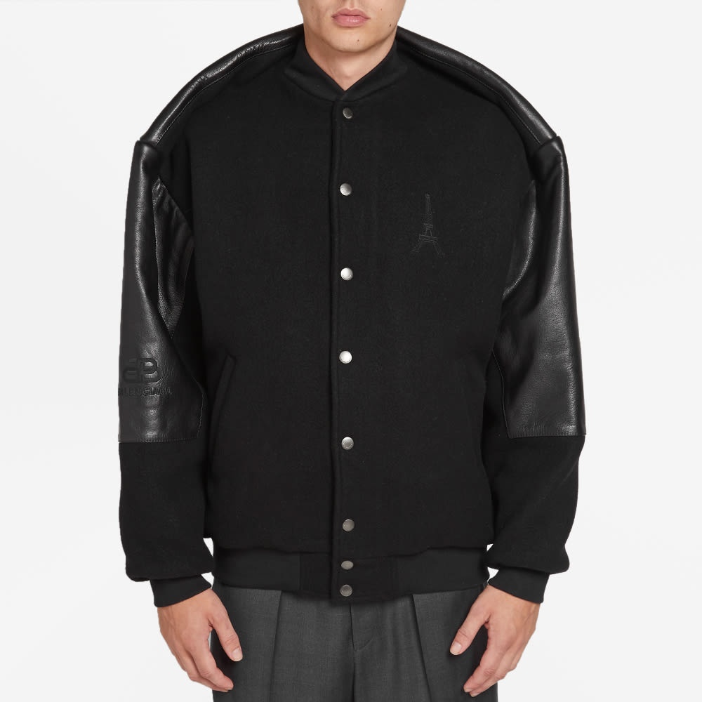 Balenciaga Pinched Varsity Jacket - 4