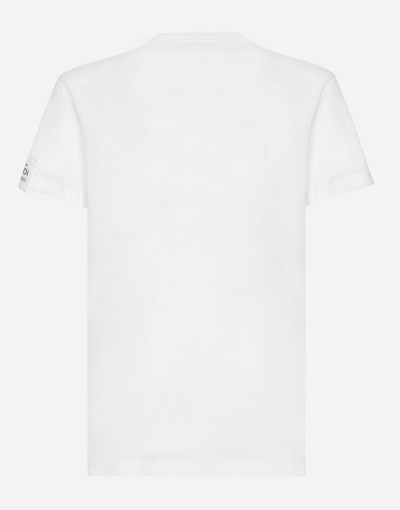 Dolce & Gabbana Cotton round-neck T-shirt with patch outlook
