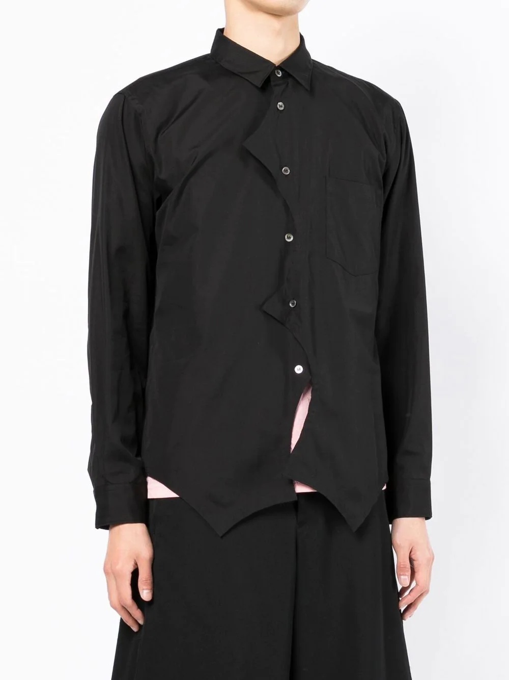 asymmetric long-sleeve shirt - 3