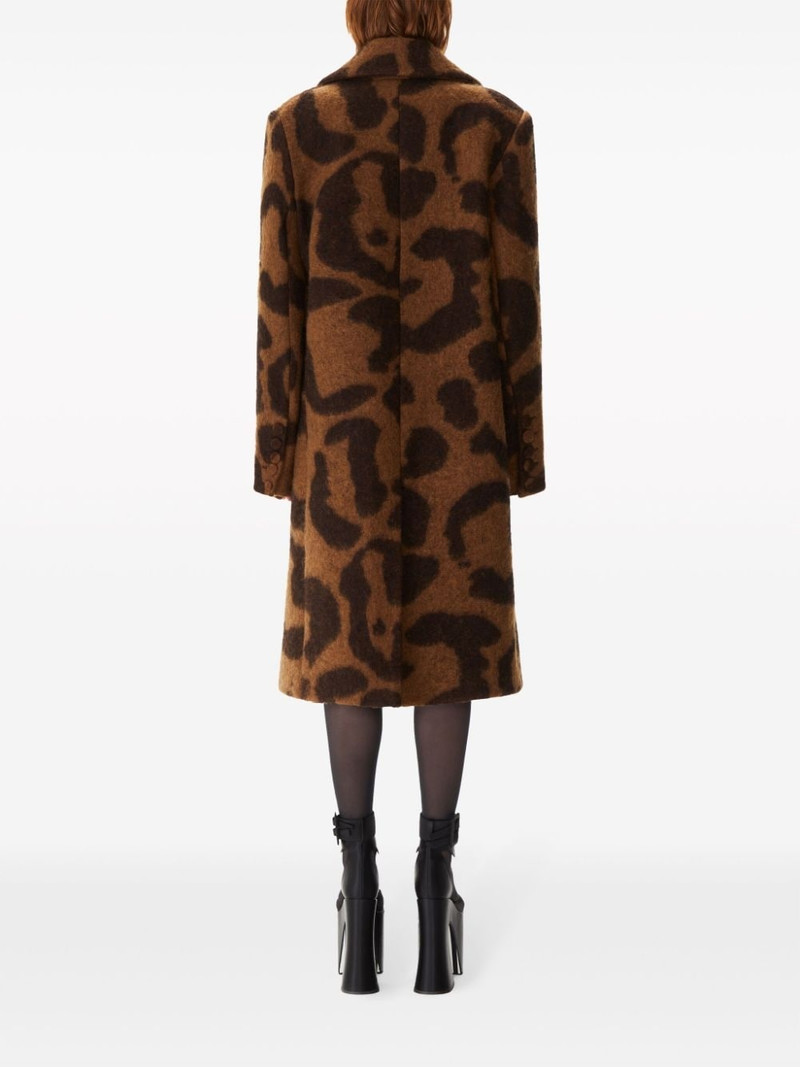 leopard-jacquard wool-blend coat 3