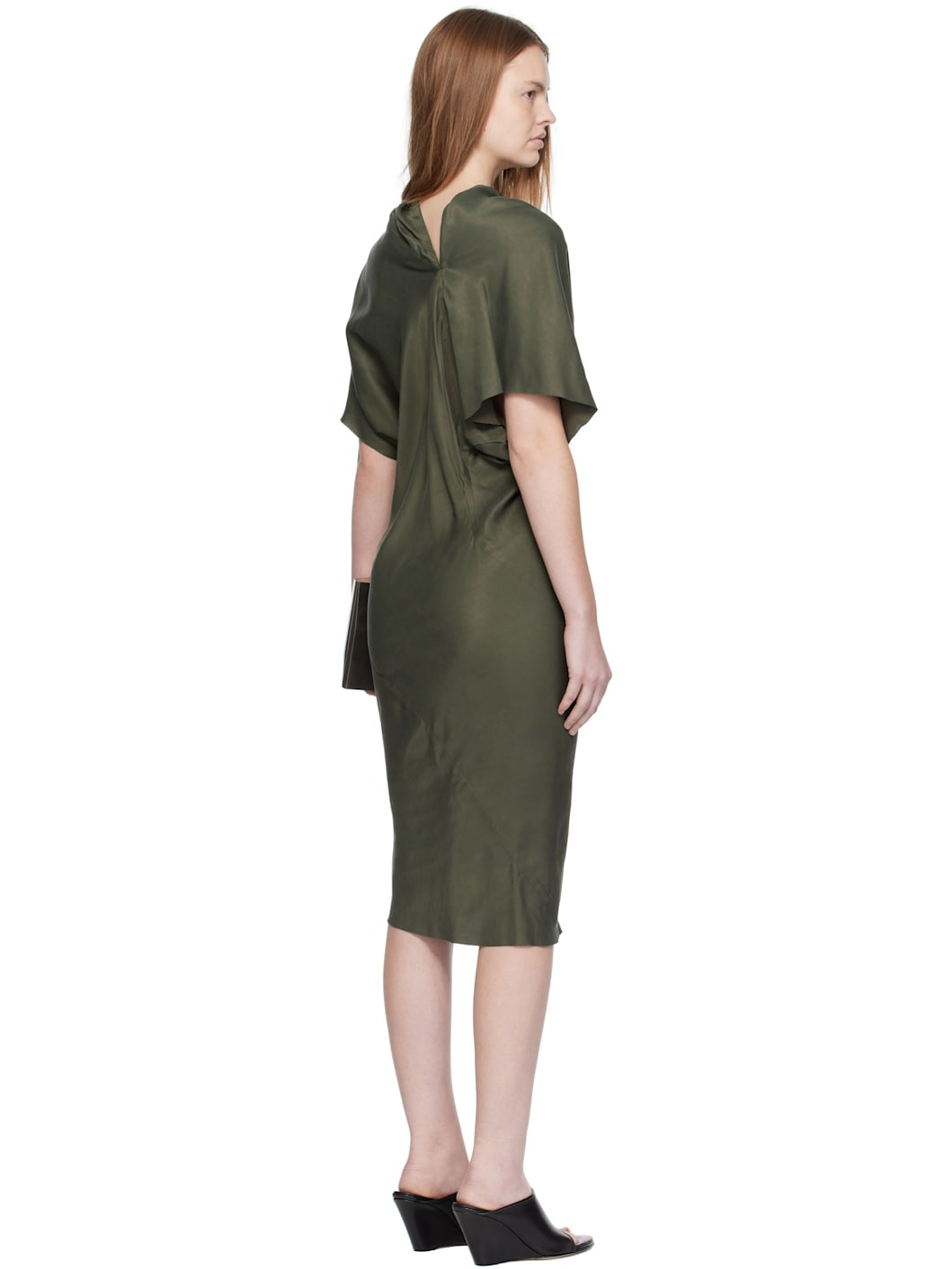 Khaki Concordians Seb Midi Dress - 3