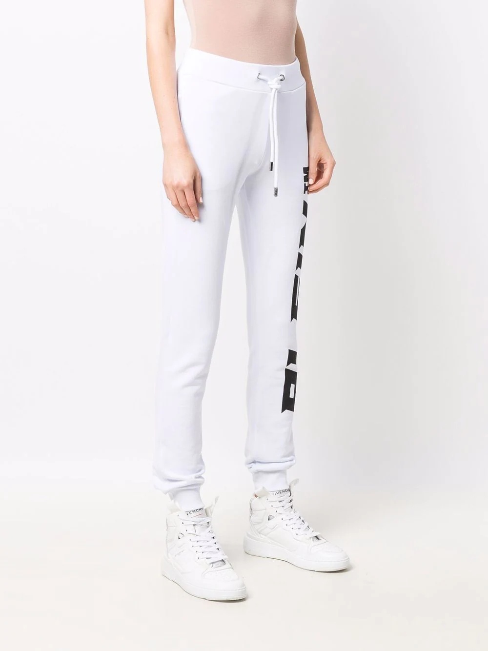 logo-print cotton joggers - 3